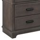 Delta Children Asher 6-Drawer Dresser with Changing Top in Rustic Grey, , large