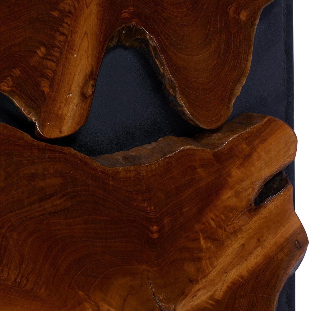 Maple and Jade 36&quot; x 16&quot; Wall Decor in Brown and Black, , large