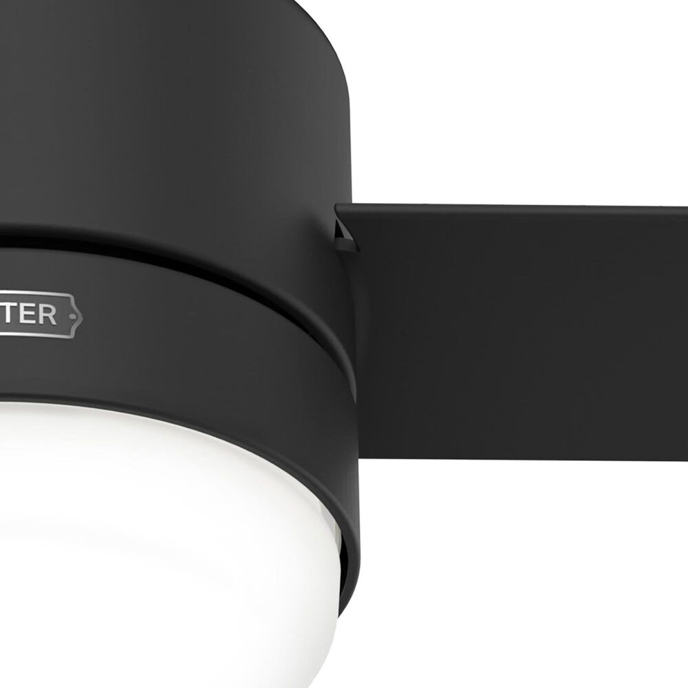 Hunter Gilmour 44&quot; Outdoor Ceiling Fan with LED Lights in Matte Black, , large