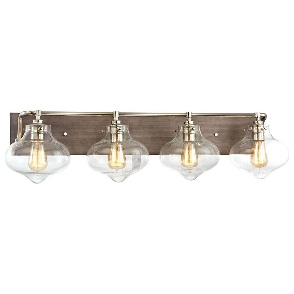 Stein World Kelsey 4-Light Vanity In Weathered Zinc With Polished Nickel Accents, , large