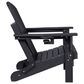 Hearth and Haven 3-Piece Outdoor Folding Adirondack Chair Set with Side Table in Black, , large