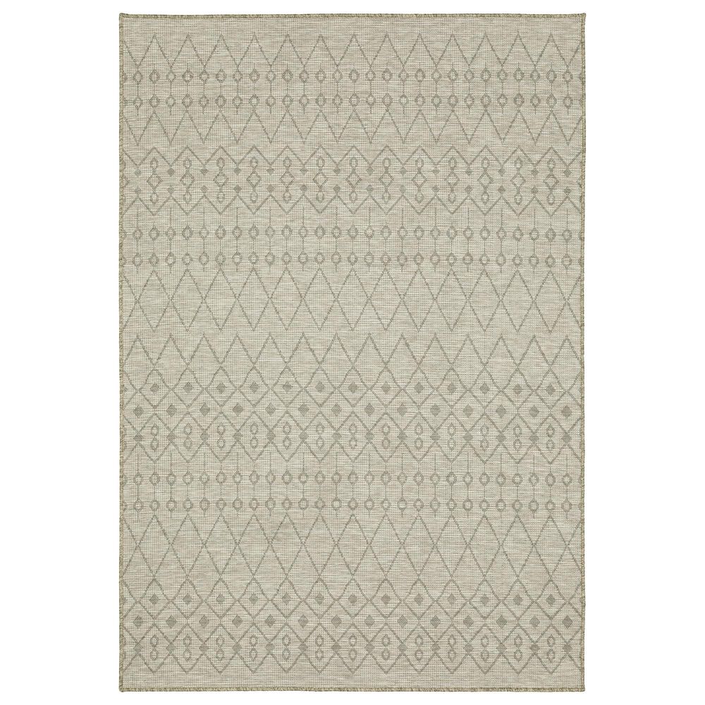 Oriental Weavers Tortuga TR04A 1"10" x 7"6" Beige and Black Runner, , large
