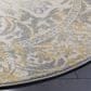 Safavieh Evoke EVK264D-5R 5"1" Round Ivory/Grey Area Rug, , large