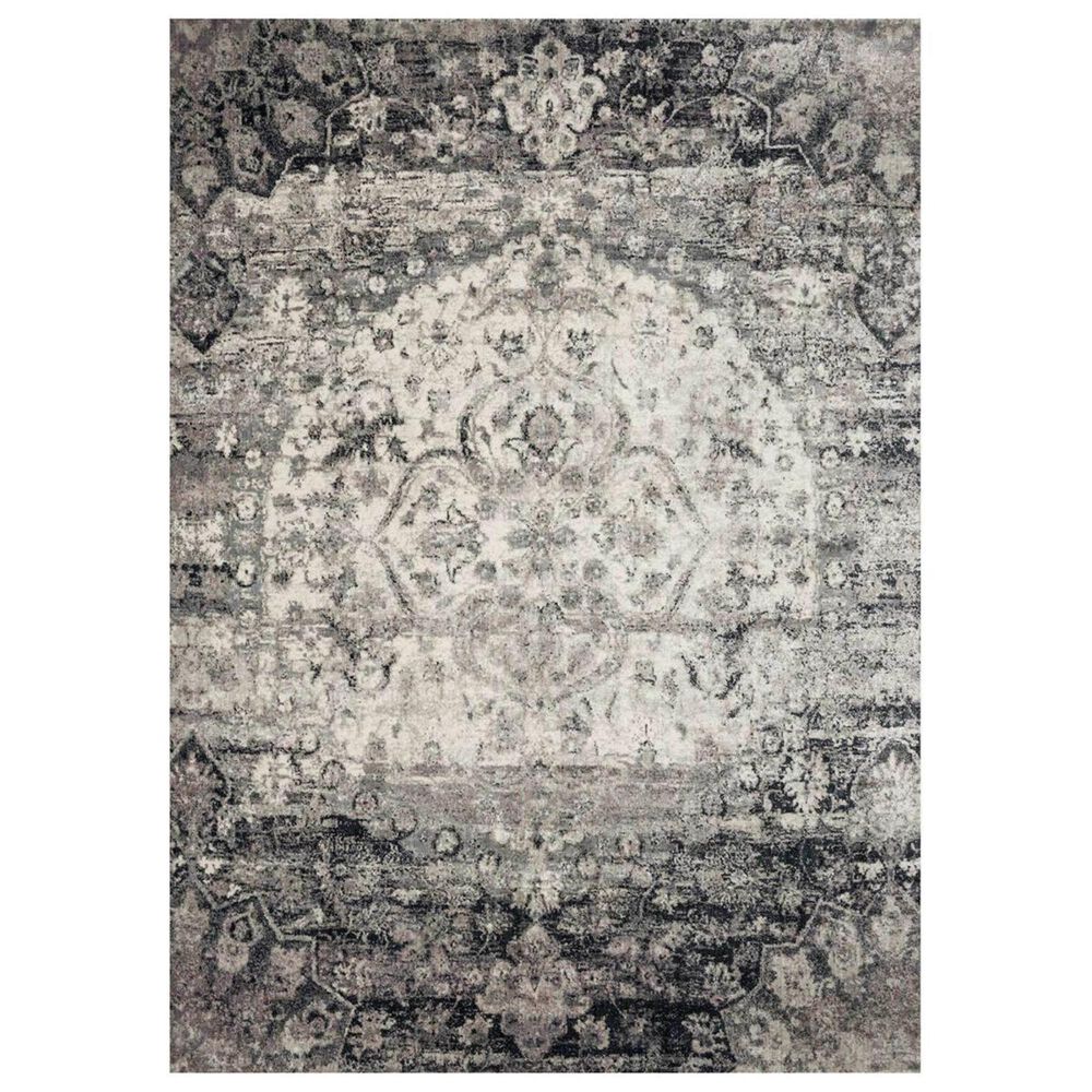 Loloi Anastasia AF-06 6"7" x 9"2" Ink and Ivory Area Rug, , large