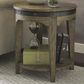 Kincaid Plank Road Artisans Round End Table in Stone, , large