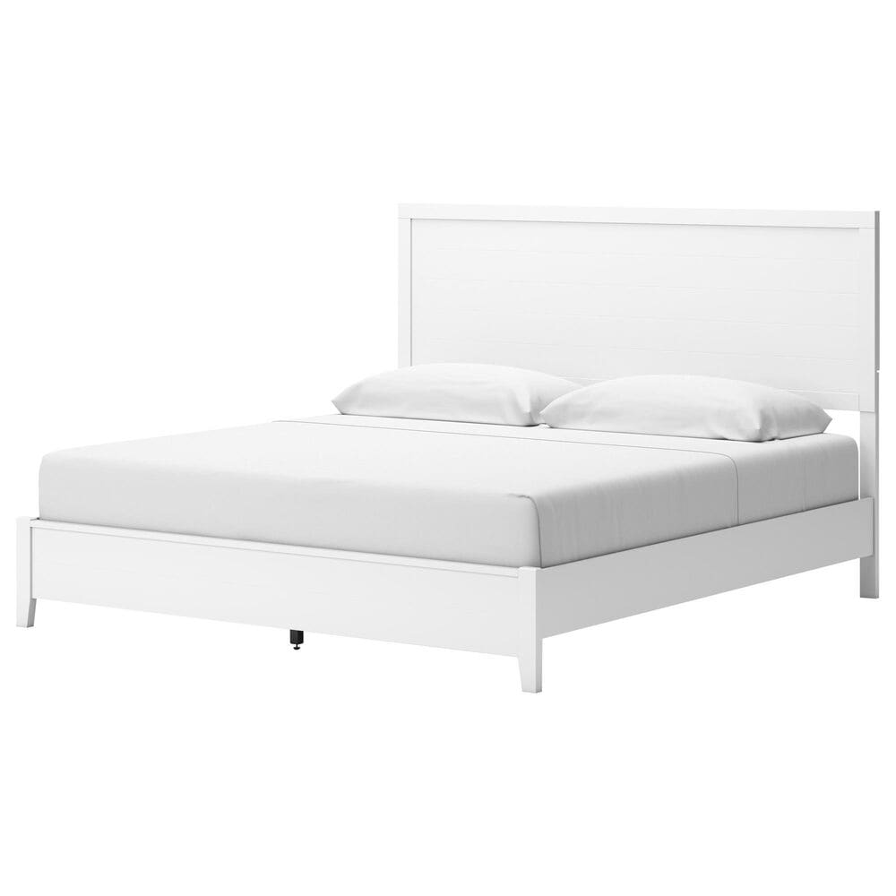 Ashley Binterglen King Panel Bed in White, , large