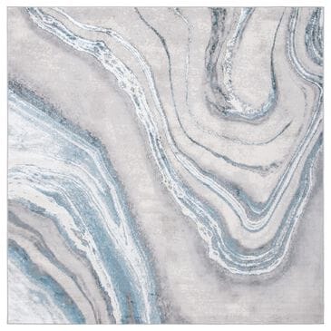 Safavieh Orchard  8" Square Grey and Blue Area Rug, , large