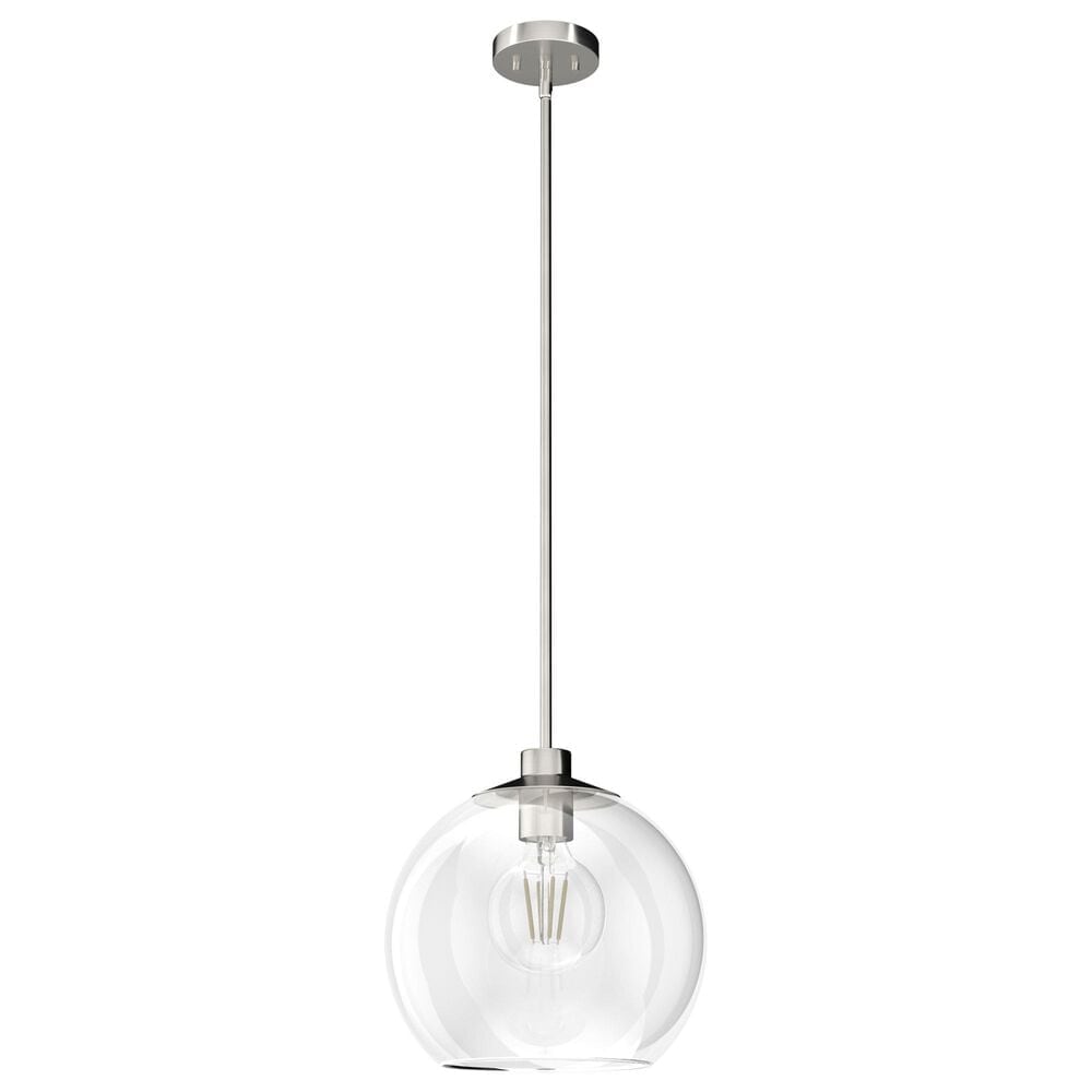 Hunter Xidane 1-Light Large Pendant in Brushed Nickel, , large