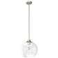 Hunter Xidane 1-Light Large Pendant in Brushed Nickel, , large