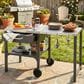 Hearth and Haven Outdoor Foldable Kitchen Cart with Side Table in Gray, , large