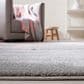 Safavieh Carousel Animals 8" x 10" Grey and Pink Kids Area Rug, , large