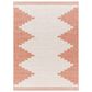 Surya Eagean EAG-2436 Rust, Ivory, Dusty Pink and Dusty Coral 6"7" Square Indoor/Outdoor Area Rug, , large