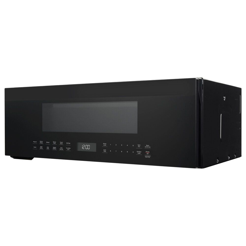 GE Profile 1.2 Cu. Ft. Over-the-Range Low Profile Sensor Microwave Oven in Black, , large