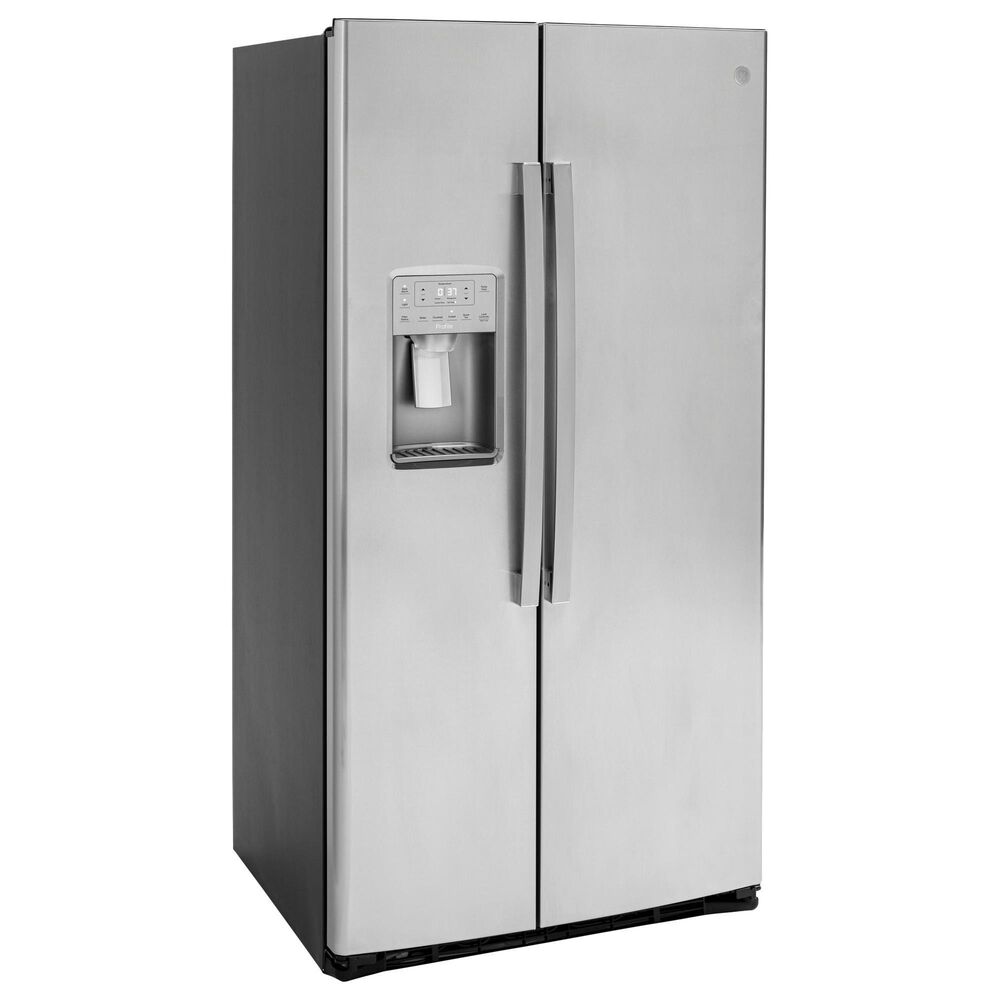 GE Profile 21.9 Cu. Ft. Side-By-Side Refrigerator in Fingerprint Resistant Stainless Steel, , large