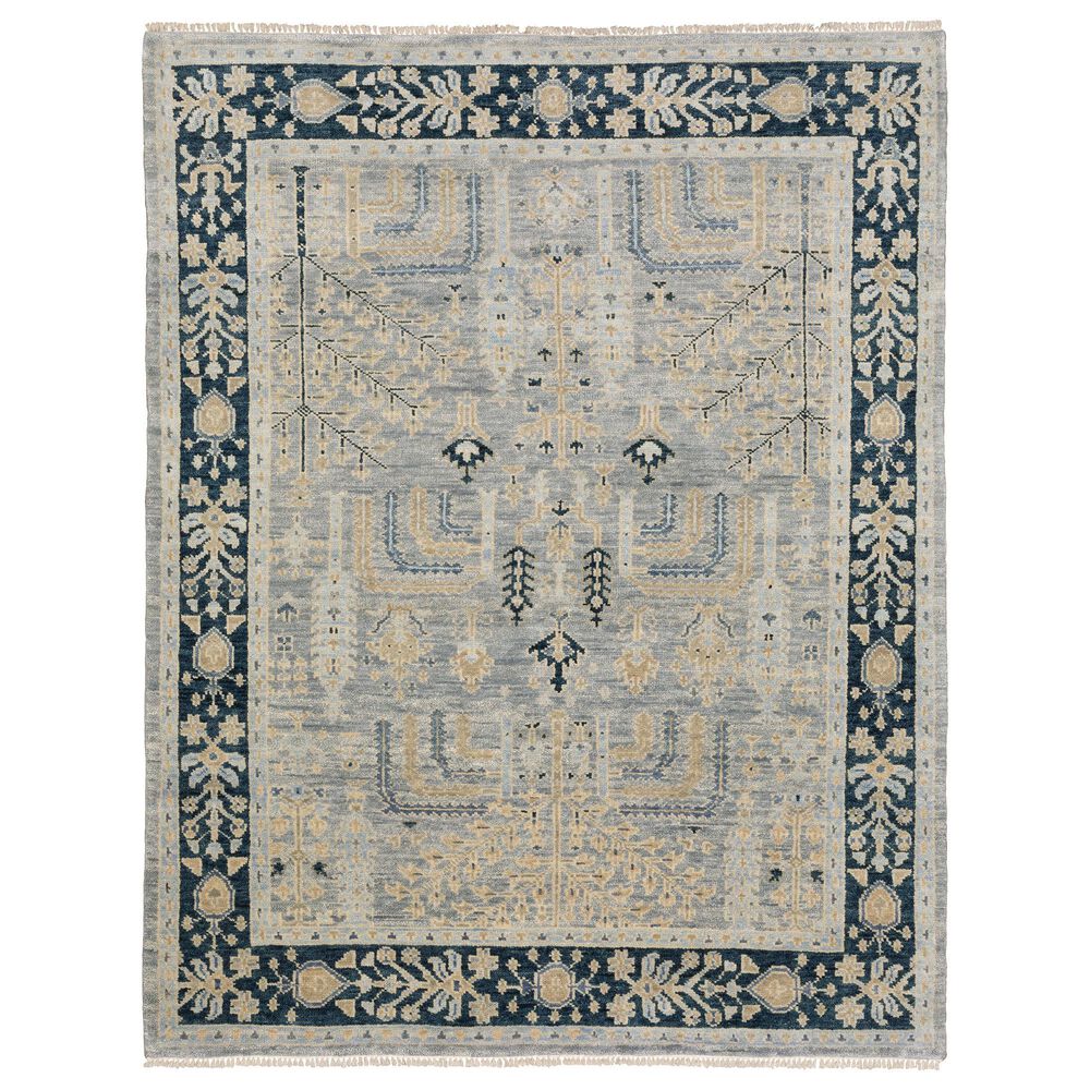Oriental Weavers Majorca MAJ04 Grey and Blue 10" x 14" Area Rug, , large