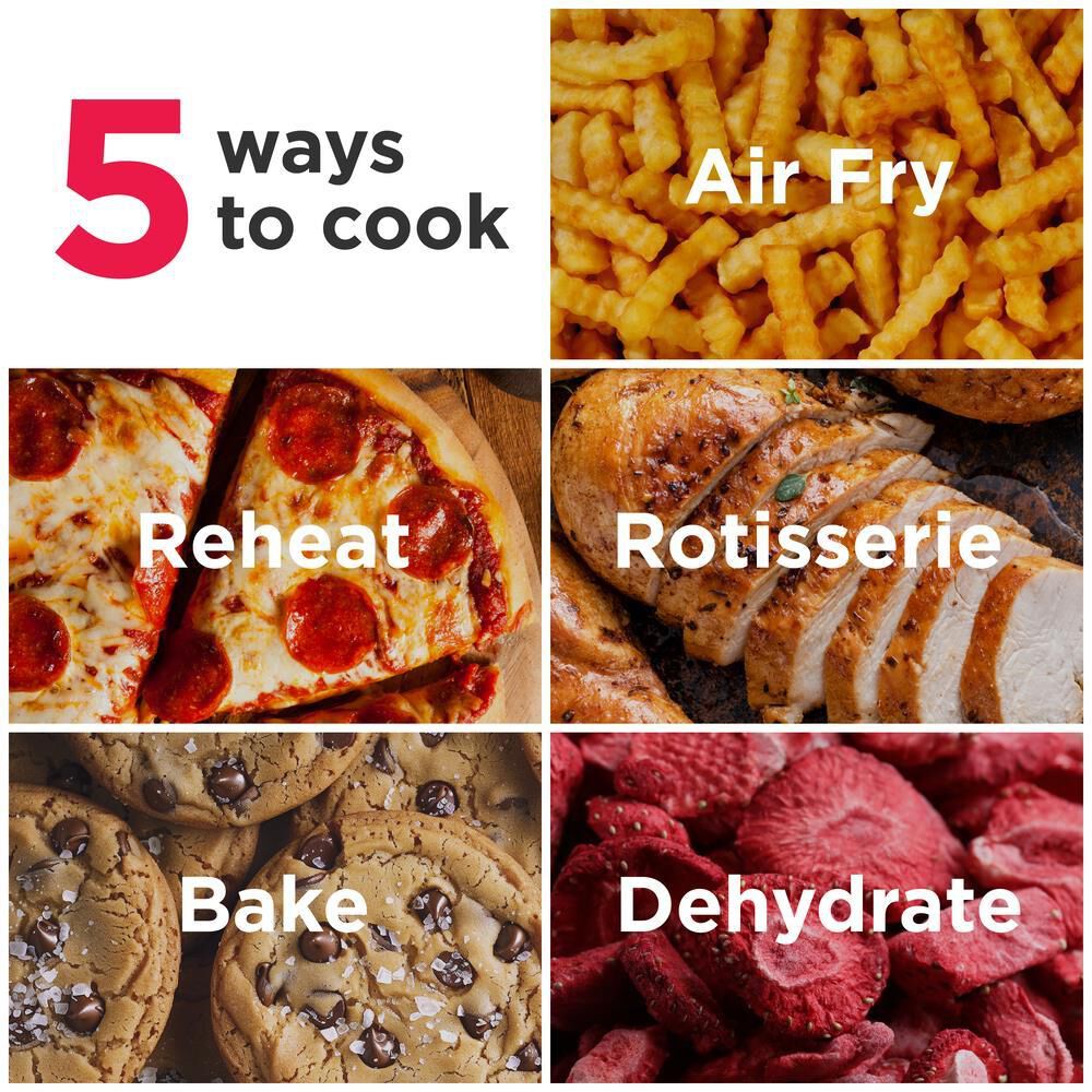 Frigidaire 12.6 Qt. 5-in-1 Air Fryer Combo Oven in Black, , large