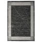 Nourison Desire 7"10" x 9"10" Charcoal, Silver and White Area Rug, , large