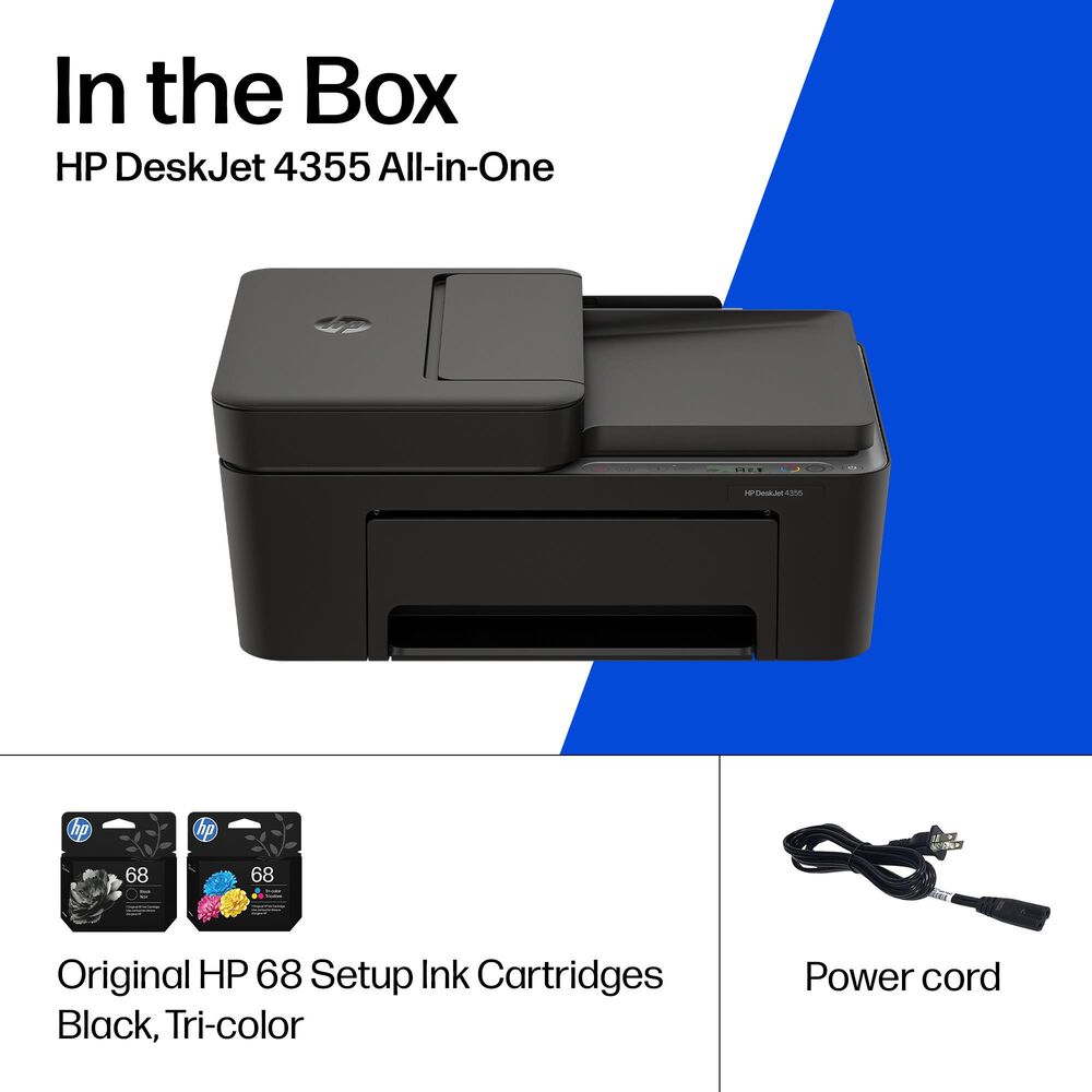 HP DeskJet 4355 All-in-One Printer in Charcoal, , large