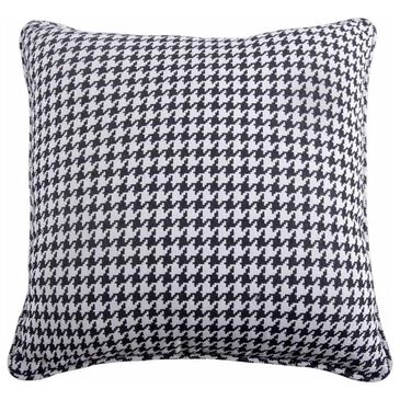 HiEnd Accents Hamilton 27" Square Euro Sham in Cream and Charcoal, , large