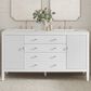 James Martin Vanities Myrrin 60" Double Vanity in Bright White with 3 cm Lime Delight Quartz Top, , large