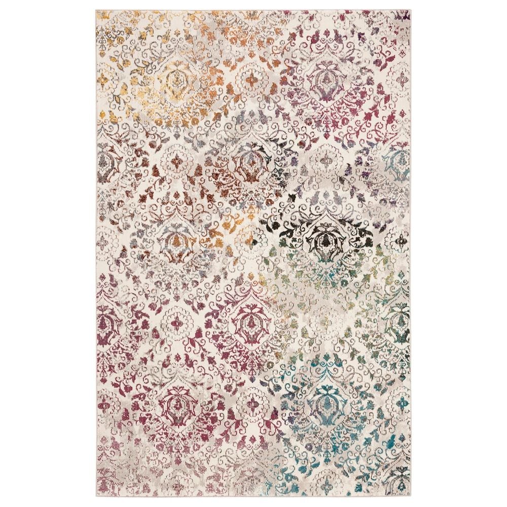 Safavieh Aria 3" x 5" Cream and Multicolor Area Rug, , large