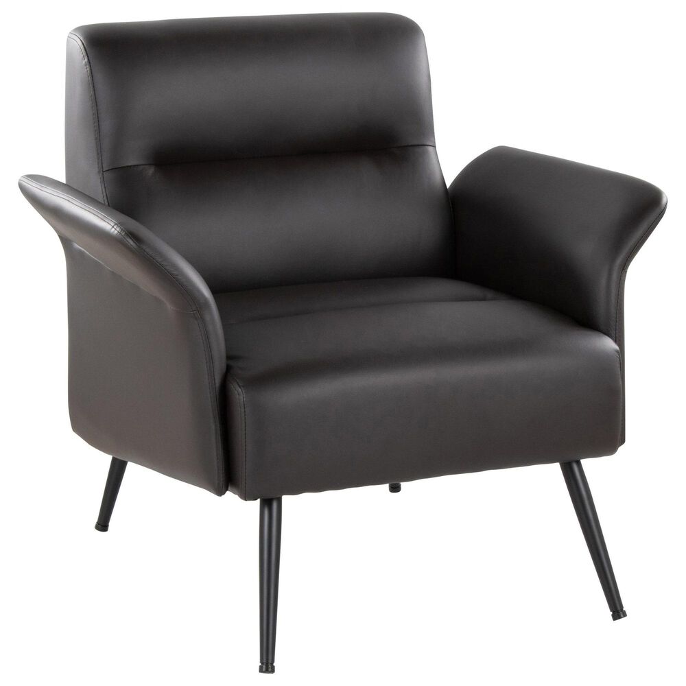 Lumisource Petal Accent Chair in Espresso, , large