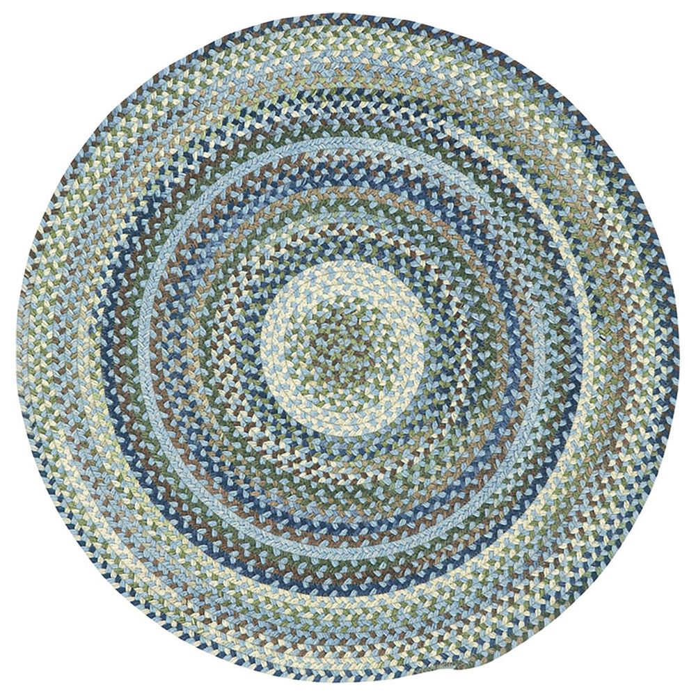Capel Homecoming 0048-400 7'6" Round Sky Blue Area Rug, , large