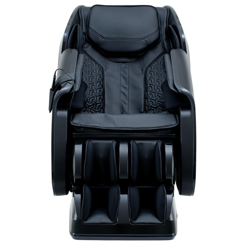Cozzia Shiatsu Massage Chair with 2D Li Flex Track in Black, , large