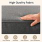 HOMLUX 24" x 24" Outdoor Seat Cushion and Back Cushion Set in Dark Gray, , large