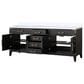 Lexora Home Laurel 80" Double Bathroom Vanity in Black Oak with White Quartz Top and Rectangular Sinks, , large