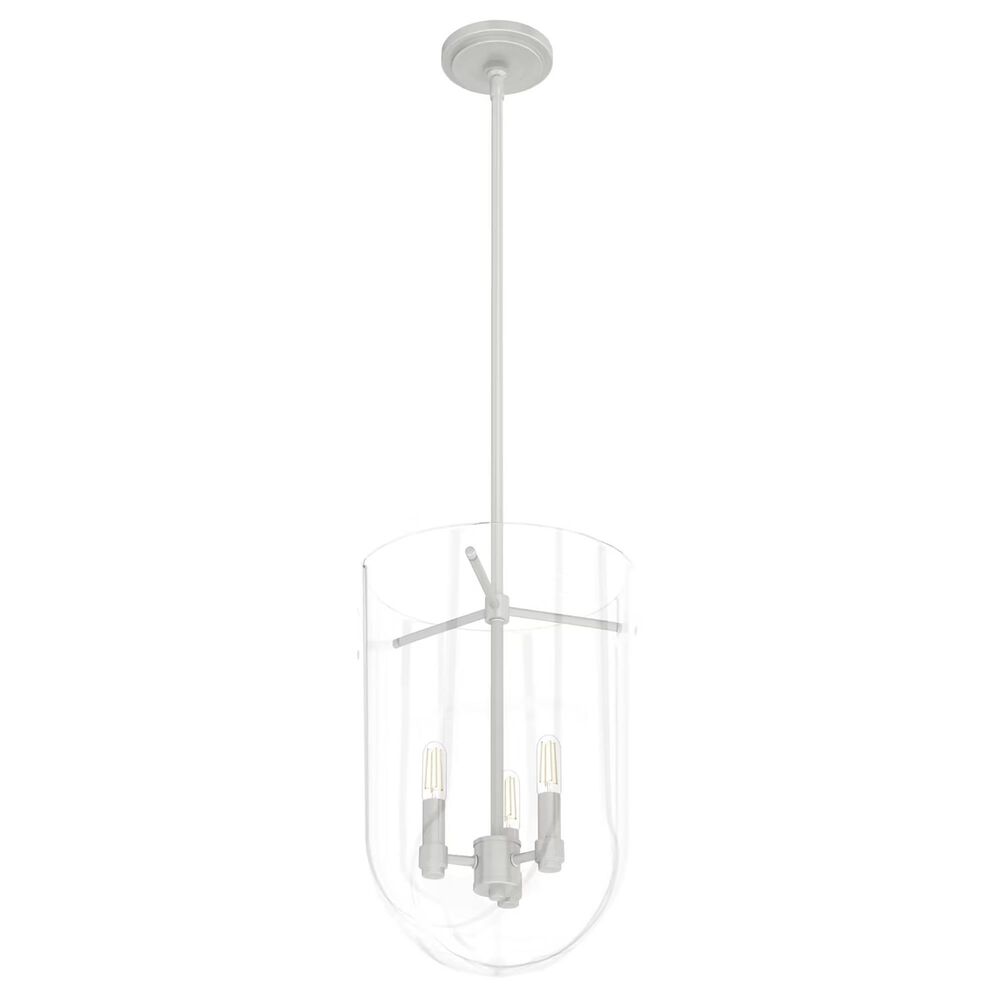 Hunter Sacha 3-Light Cloche Pendant in Brushed Nickel, , large