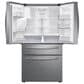 Samsung 4-Piece Kitchen Package with 28 Cu. Ft. French Door Refrigerator and 6.3 Cu. Ft. Smart Freestanding Electric Range in Stainless Steel, , large