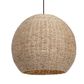 Uttermost 1-Light Seagrass Dome Pendant in Antique Brass, , large