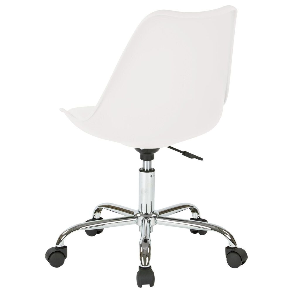 OSP Home Emerson Desk Chair in White, , large
