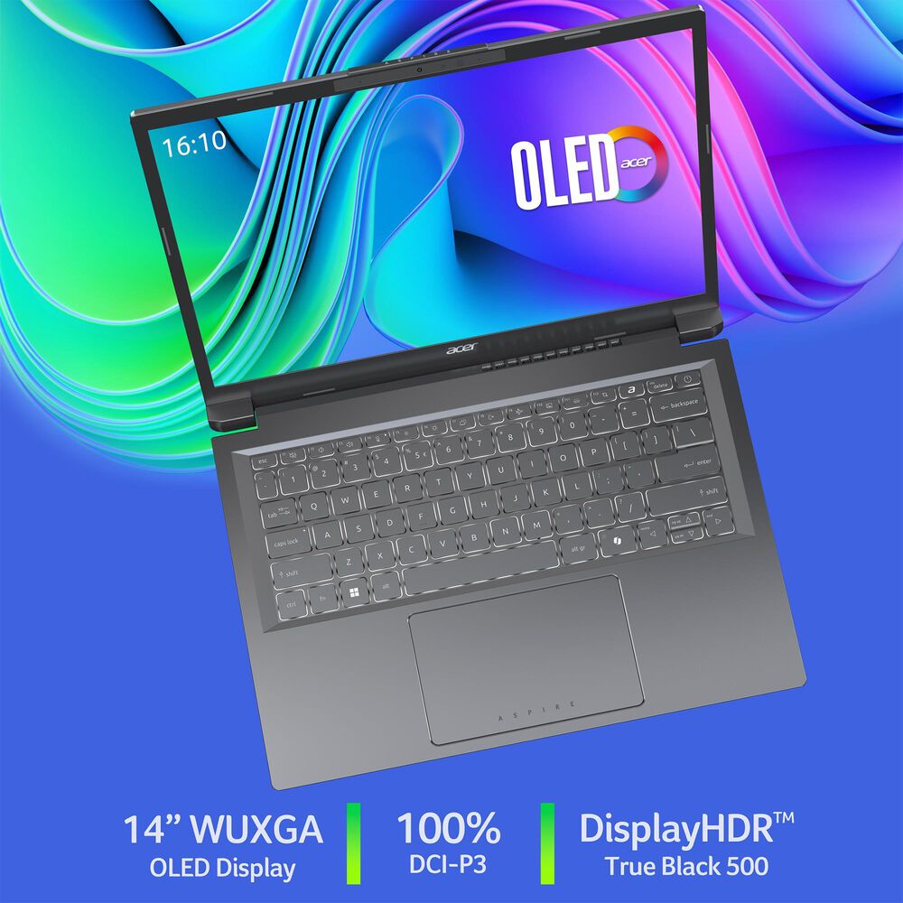 Acer Aspire 14 AI 14&quot; Laptop | Intel Core Ultra 7 256V - 16GB RAM - Intel Arc Graphics - 1TB SSD in Gray, , large