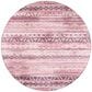 Dalyn Rug Company Sedona 6" Round Blush Indoor/Outdoor Area Performance Rug, , large