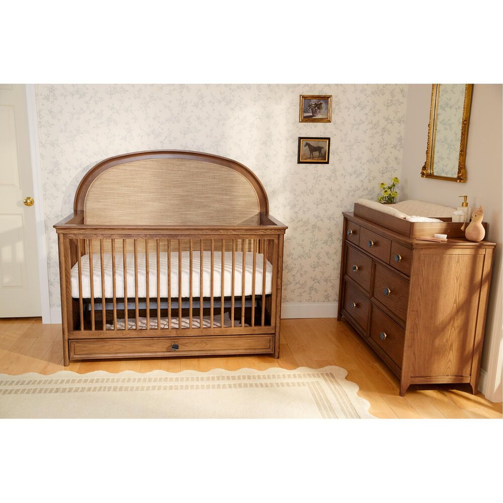 Maxi Cosi Quiet Luxury 6-in-1 Convertible Crib in Dolce Oak, , large
