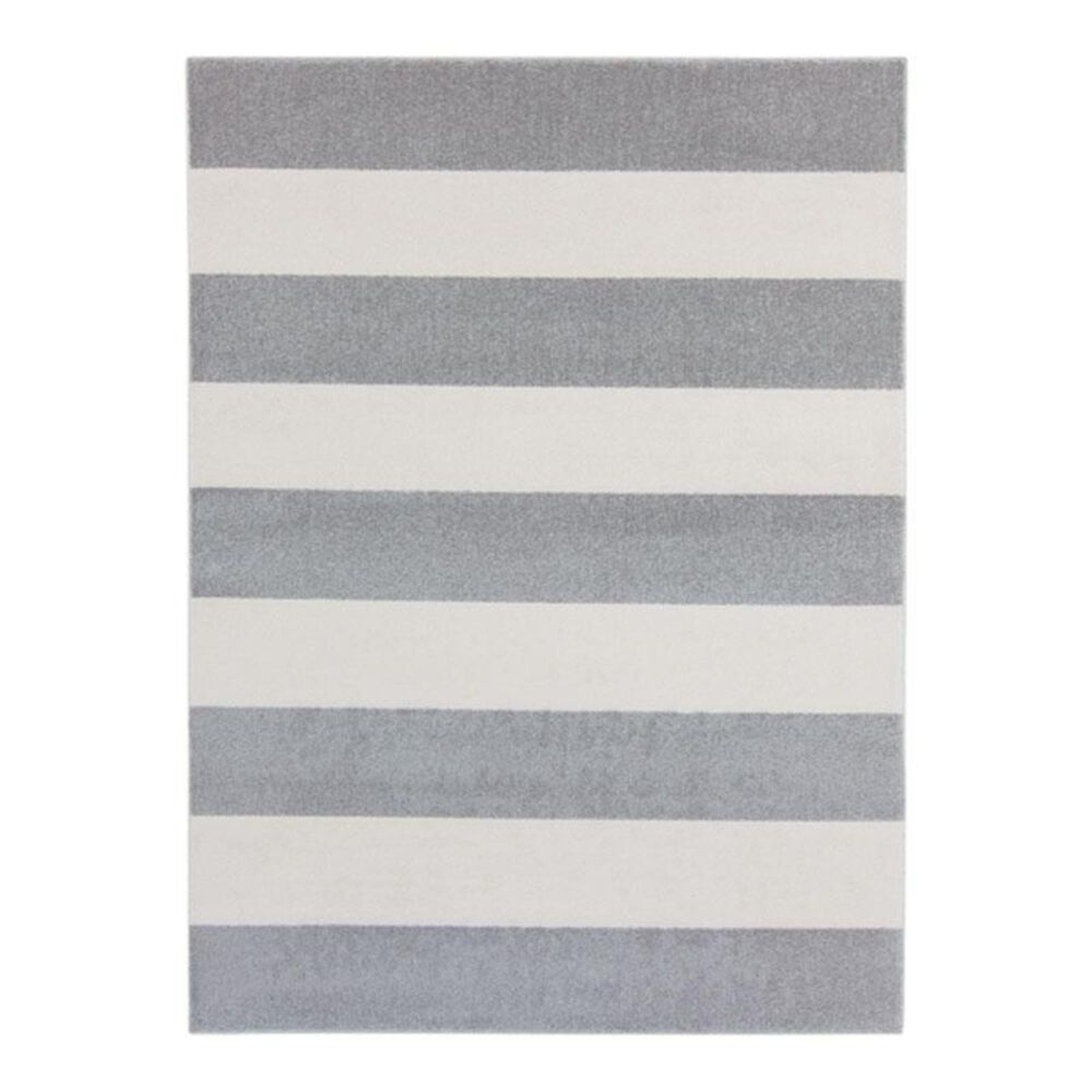 Surya Horizon HRZ-1094 5'3" x 7'3" Gray/Ivory Area Rug, , large
