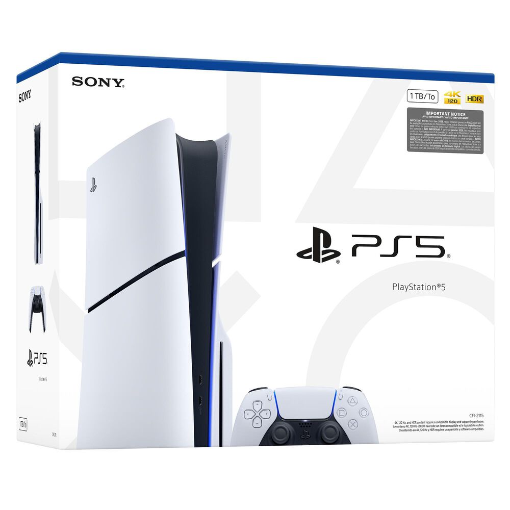 Sony PlayStation 5 Console 1 TB in White, , large
