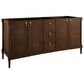 James Martin Kinnsden 72" Double Bathroom Vanity in Sable Oak with 3 cm Victorian Silver Silestone Top and Rectangular Sinks, , large