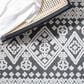 Safavieh Cabana CBN658A 5"5" x 7"7" Ivory and Grey Indoor/Outdoor Area Performance Rug, , large