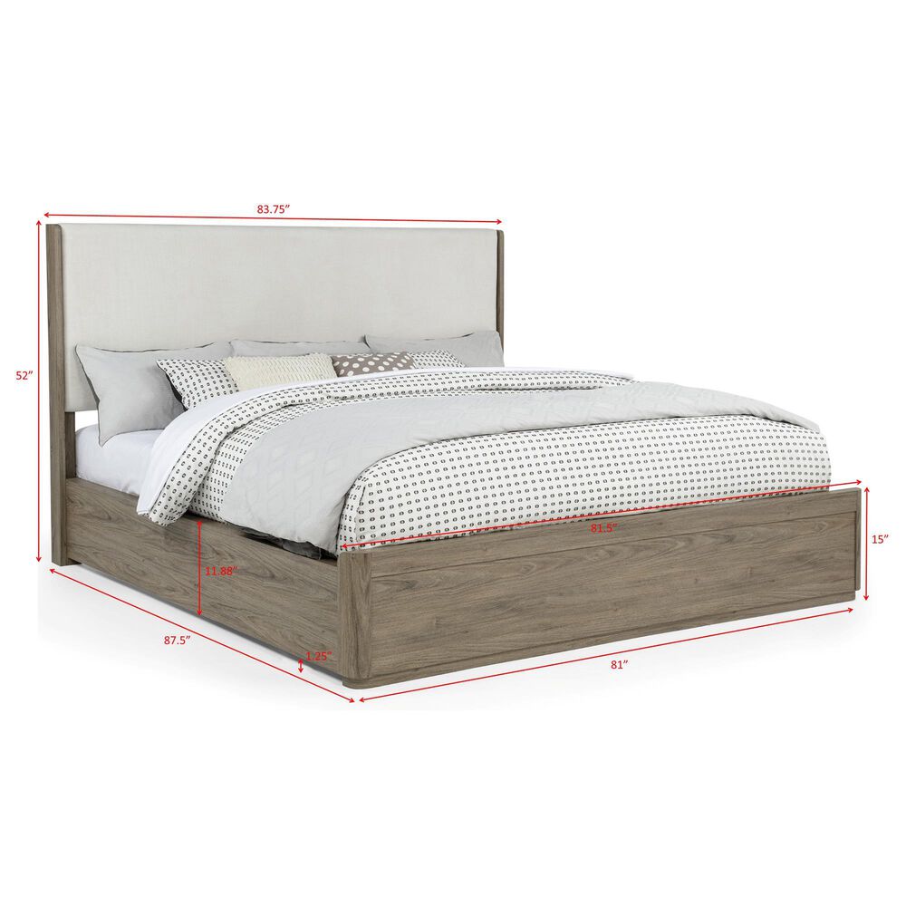 Crown Mark Veranda King Panel Bed in Khaki, , large
