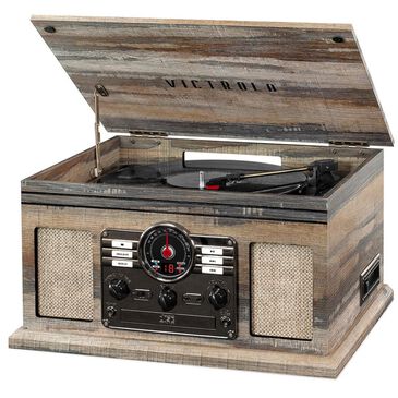Victrola 6-in-1 Bluetooth Record Player in Farmhouse Oatmeal, , large