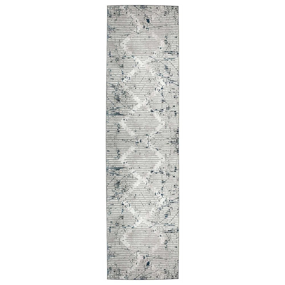 Radici USA Davide Geometric 2"2" x 7"7" Blue Area Rug, , large
