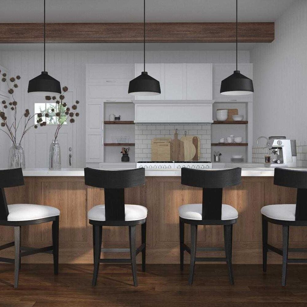 Uttermost Holgate 1-Light Pendant in Matte Black, , large