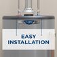 GE Appliances RealMAX Premium 50-Gallon Short Natural Gas Atmospheric Water Heater in Gray, , large