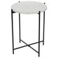 Maple and Jade Round End Table in Black and White, , large