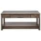 Y & T Woodcraft Avon Urban Coffee Table with Casters in Smoke, , large