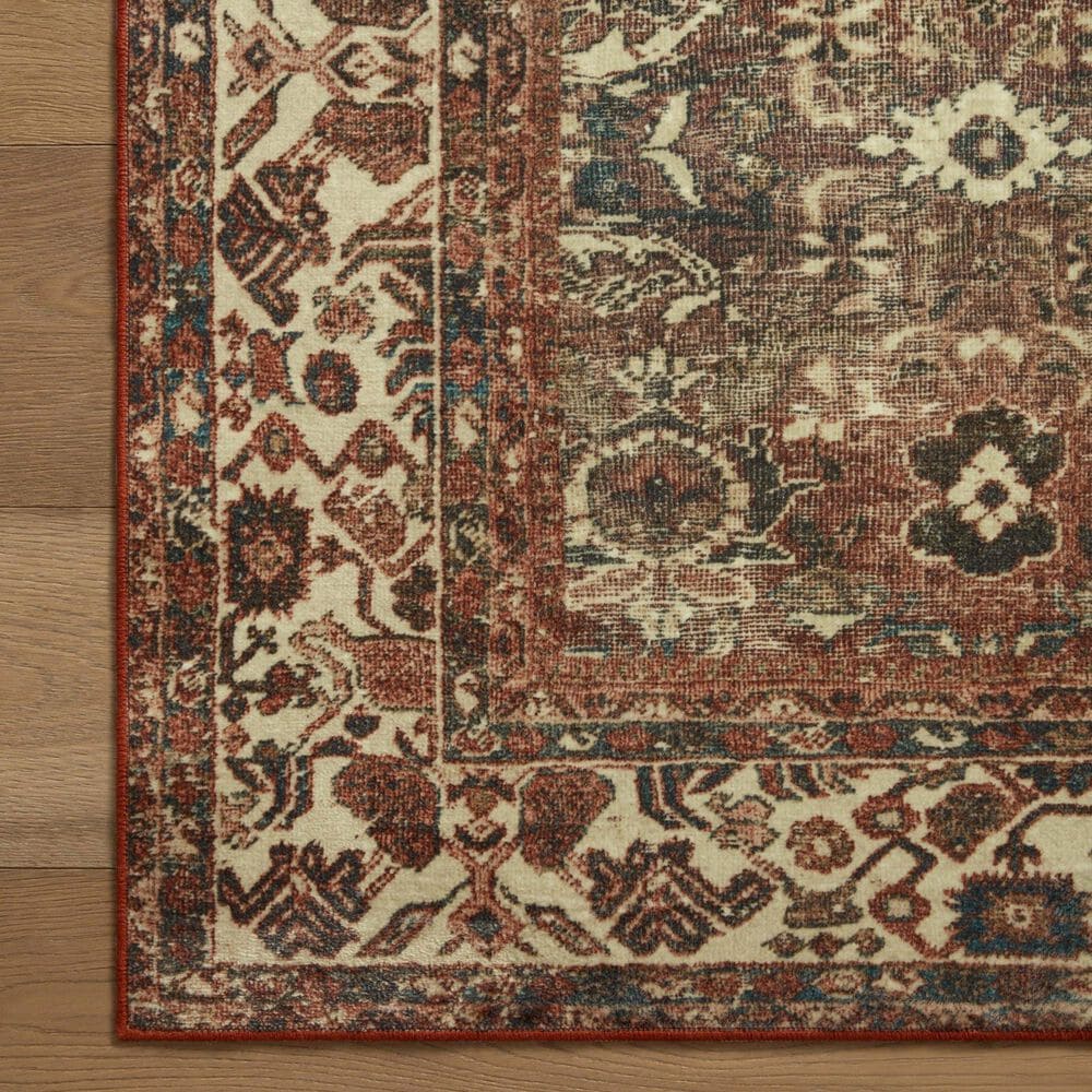 Magnolia Home Banks 5&#39; x 7&#39;6&quot; Brick and Ivory Area Rug, , large
