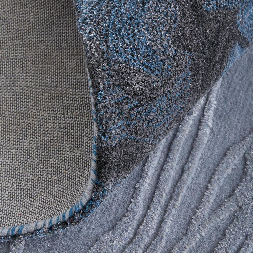 Feizy Rugs Kawai 10&#39; x 14&#39; Blue and Gray Area Rug, , large